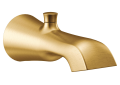 Moen® S989BG Flara™ Diverter Tub Spout, For Use With Flara™ Single-Handle Moentrol® Trim, 1/2 in Slip Fit/CC, Metal, Brushed Gold, Domestic