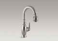 Kohler 691-VS Single Control Kitchen Sink Faucet, Pulldown Spray