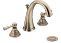 Moen® T6125AZ Kingsley® Widespread Bathroom Faucet, 1.2 to 1.5 gpm Flow Rate, 4-7/16 in H Spout, 8 to 16 in Center, Antique Bronze, 2 Handles, Pop-Up Drain, Domestic