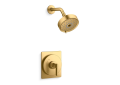 Kohler(R) K-TS35916-4Y-2MB Castia(TM) by Studio McGee Rite-Temp(R) Shower Trim Kit, 2.5 GPM - Vibrant Brushed Moderne Brass