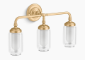 Kohler K-32806-SC03-CPL Artifacts(TM) Three-Light Sconce - Polished Chrome