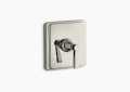 Kohler T13173-4A-SN Pinstripe(R) Valve Trim with Pure Design Lever Handle for Thermostatic Valve, Requires Valve - Vibrant Polished Nickel