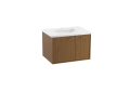 Kohler® 99541-R-1WM Jute® Bathroom Vanity Cabinet, 19-1/2 in OAH x 30 in OAW x 21-7/8 in OAD, Wall Mount, Walnut Flax Cabinet