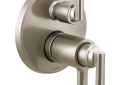 Brizo® T75598-NK Valve Trim With Integrated 3-Function Diverter, 7.2 gpm Valve, Luxe Nickel