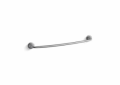 Kohler® 11371-G Sculpted Towel Bar, Forte®, 24 in L Bar, 3-3/4 in OAD x 2-1/2 in OAH, Metal, Brushed Chrome Plated