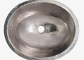 Native Trails CPS868 Classic Bathroom Sink, Oval Shape, 19 in L x 16 in W x 5-1/2 in H, Undermount Mounting, Copper, Polished Nickel, Import
