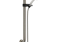 DELTA® 52001-DS Hand Shower, 4 in Dia 2 Shower Head, 2.5 gpm Flow Rate, 60 in L Hose, 1/2 in Connection, Stainless Steel, Import