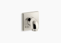 Kohler K-22175-SN Loure(R) Wall-Mount Supply Elbow with Check Valve - Vibrant Polished Nickel