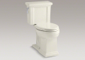 Kohler® 3950-96 2-Piece Toilet, Tresham® Comfort Height®, Elongated Bowl, 16-1/2 in H Rim, 12 in Rough-In, 1.28 gpf, Biscuit