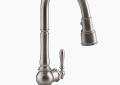 Kohler® 99259-VS Artifacts® Kitchen Sink Faucet, 1.5 gpm Flow Rate, Stainless Steel, 1 Handles, 1 Faucet Holes, Function: Traditional