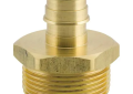Uponor ProPEX® Q4143210 Manifold Straight Adapter, R32 x 1 in, 125 psi, Brass, Domestic