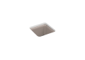 Kohler® 8223-CM3 Cairn® Bar Sink, Matte Taupe, Squared Shape, 13-9/16 in L x 13-9/16 in W Bowl x 9-1/2 in D Bowl, 15-1/2 in L x 15-1/2 in W x 10-1/8 in D, Undermount Mounting, Neoroc® Composite