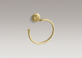 Kohler® 10557-PB Towel Ring, Devonshire®, 7-1/2 in Ring, 2-15/16 in OAD, Metal, Vibrant® Polished Brass