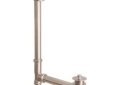 Barclay 5599E-PN Extended Leg Tub Drain With Twist and Lift Stopper, Brass, Polished Nickel, Import