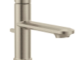 Moen® 6504BN Greenfield™ High Arc Bathroom Faucet, 1.2 gpm Flow Rate, 3.18 in H Spout, 1 Handles, Lift Rod Drain, 1 Faucet Holes, Brushed Nickel