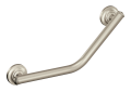Creative Specialties® LRA8716D1GBN Model LRA8716D1 Designer Angled Grab Bar With Grip Pad and Concealed Screw, Home Care®, 19.248 in L x 1-1/4 in Dia, Brushed Nickel, 304 Stainless Steel, Import
