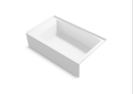 Kohler® 26107-RA-0 Entity® Bathtub, 60 in L x 36 in W, Right Drain, White