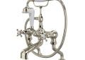 Perrin & Rowe U.3501X/1-PN Edwardian Tub Filler, 1.75 gpm Flow Rate, Nickel, Import