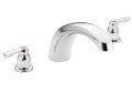 Moen® T990 Chateau® Roman Tub Faucet, 10 in Center, Polished Chrome, 2 Handles, Function: Traditional, Domestic