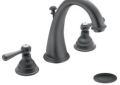 Moen® T6125WR Kingsley® Widespread Bathroom Faucet, 1.2 to 1.5 gpm Flow Rate, 4-7/16 in H Spout, 8 to 16 in Center, Wrought Iron, 2 Handles, Pop-Up Drain, Domestic