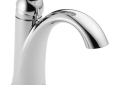 DELTA® 538T-DST Lahara® Centerset Lavatory Faucet, Polished Chrome, 1 Handles, Plastic Pop-Up Drain, 1.2 gpm Flow Rate