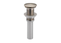 Brizo® RP72413NK Pushbutton Activated Pop-Up Drain Assembly, Luxe Nickel, Brass Drain