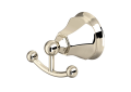ROHL A6881PN Palladian Wall Mount Double Robe Hook - Polished Nickel