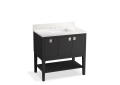 Kohler(R) K-35026-DWG Seagrove(R) by Studio McGee 36" Bathroom Vanity Cabinet with Sink and Quartz Top - Ferrous Grey