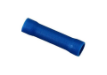 IDEAL® 83-9291 Insulated Vinyl Butt Splice, 16 to 14 AWG Conductor, 0.986 in L, Shouldered Barrel, Brass, Blue