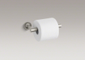 Kohler® 14377-BN Pivoting Toilet Tissue Holder, Purist®, 1-7/8 in H, Metal, Vibrant® Brushed Nickel