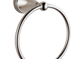 Brizo® 69546-PN Round Traditional Towel Ring, 13/32 in Ring, 3-5/8 in OAD x 7-5/16 in OAH, Polished Nickel, Import