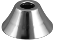 Oatey 1110 Dearborn 1/2 inch IPS Bell Escutcheon - Polished Chrome