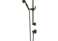 Rohl 1330TCB Handshower Set With 24" Slide Bar & Single Function Handshower - Tuscan Brass