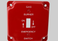 Diversitech 625-S17 Emergency Switch Cover, 4 in L, For Use With 4 in Square Utility Box and Gas Burners, Steel, Red