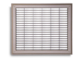 TRUaire™ 154R10X12 1-Way Return Air Floor Grille, 10 in W x 12 in H, 295 to 725 cfm, Steel, Powder Coated