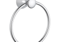 DELTA® 73846 Lahara® Towel Ring, 7-7/16 in Ring, 2-9/32 in OAD x 8-3/16 in OAH, Brass, Polished Chrome, Import
