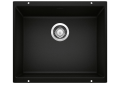 Blanco 442933 PRECIS™ Kitchen Sink, Coal Black, Rectangular Shape, 19-3/4 in L x 15-3/4 in W Bowl x 7-1/2 in D Bowl, 20.87 in L x 18.11 in W x 7.866 in H, Undermount Mounting, SILGRANIT®