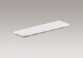Kohler® 9155-0 Bellwether® Drain Cover, 25-3/8 in L x 7-1/2 in W, Plastic, White