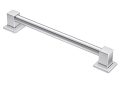 Moen® YG8824CH 90 Degree™ Designer Grab Bar, 1-1/4 in Dia 24 in L, Chrome, Stainless, Import