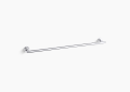 Kohler® 14437-CP Towel Bar, Purist®, 30 in L Bar, 2-13/16 in OAD x 1-7/8 in OAH, Brass, Polished Chrome