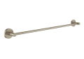 GROHE 40366EN1 Essentials Wall Mount Towel Rail, 24 in L Bar, 2-3/8 in OAD, Metal, Import