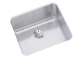 Elkay® ELUHAD121255PD Lustertone™ Classic Traditional Kitchen Sink, Squared Shape, 12 in L x 12 in W Bowl x 5-3/8 in D Bowl, 14-1/2 in L x 14-1/2 in W x 5-1/2 in H, Undermount Mounting, 18 ga 304 Stainless Steel