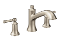 Moen® T683BN Dartmoor™ Roman Tub Faucet, 10 in Center, Brushed Nickel, 2 Handles, Function: Traditional, Domestic