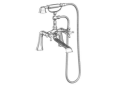 Newport Brass 933-26 Exposed Tub & Hand Shower Set - Deck Mount - Polished Chrome