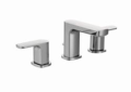 Moen® T6920 Rizon™ Bathroom Faucet, 1.5 gpm Flow Rate, 3-1/2 in H Spout, 8 to 16 in Center, Chrome, 2 Handles, Pop-Up Drain, Import