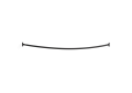 Kohler(R) K-9351-BL Expanse(R) Contemporary Design Curved Shower Rod - Matte Black