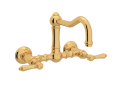 Rohl® A1456LMIB-2 Acqui Traditional Kitchen Faucet, 1.5 gpm Flow Rate, Column Spout, Italian Brass