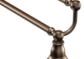 Moen® YB5422ORB Double Towel Bar, Kingsley®, 24 in L Bar, 5.86 in OAD x 3.58 in OAH, Aluminum, Oil Rubbed Bronze, Import