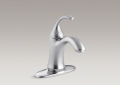 Kohler 10215-4-G Single-Control Lavatory Faucet, Sculpted Lever Handle