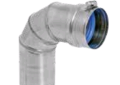 DuraVent® FasNSeal® FSELB9005 Vent Elbow, 5 in, 90 deg, Stainless Steel, 27 ga